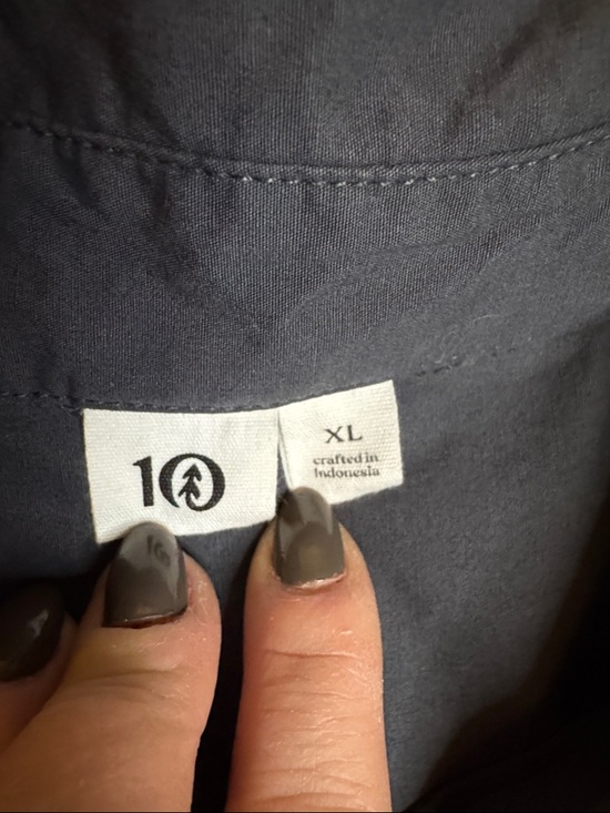 Tentree Women’s EcoStretch Cotton Oversized Shirt sz XL - Picture 4 of 12